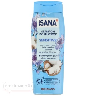 ISANA Sensitive Cotton Flower & Cornflower shampoo