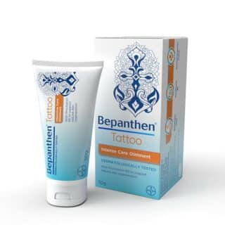 Bepanthen Tattoo, care for tattooed skin