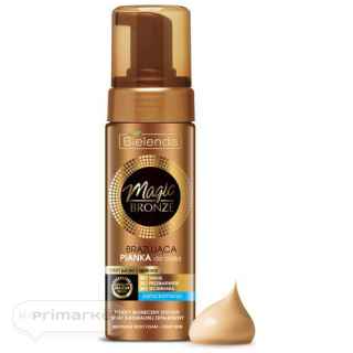 BIELENDA MAGIC BRONZE light Bronzing body foam, light complexion (150 ml)