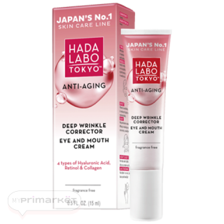 HADA LABO TOKYO anti-aging cream for deep wrinkles around the eyes and lips - 15 ml